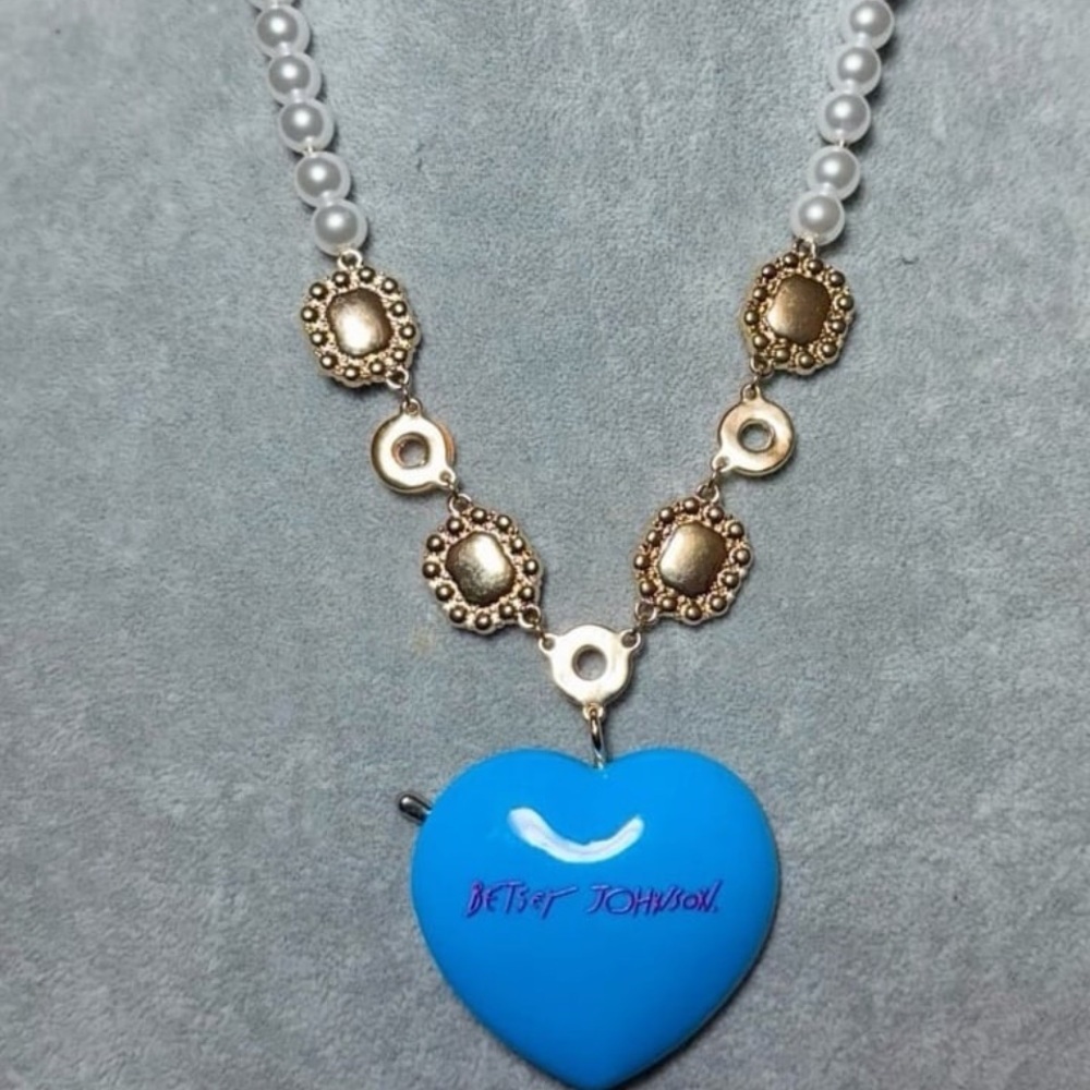 BETSEY JOHNSON Fruit Loop Cereal Faux Pearl & Crystal Accents Necklace NEW NWT - Picture 10 of 15